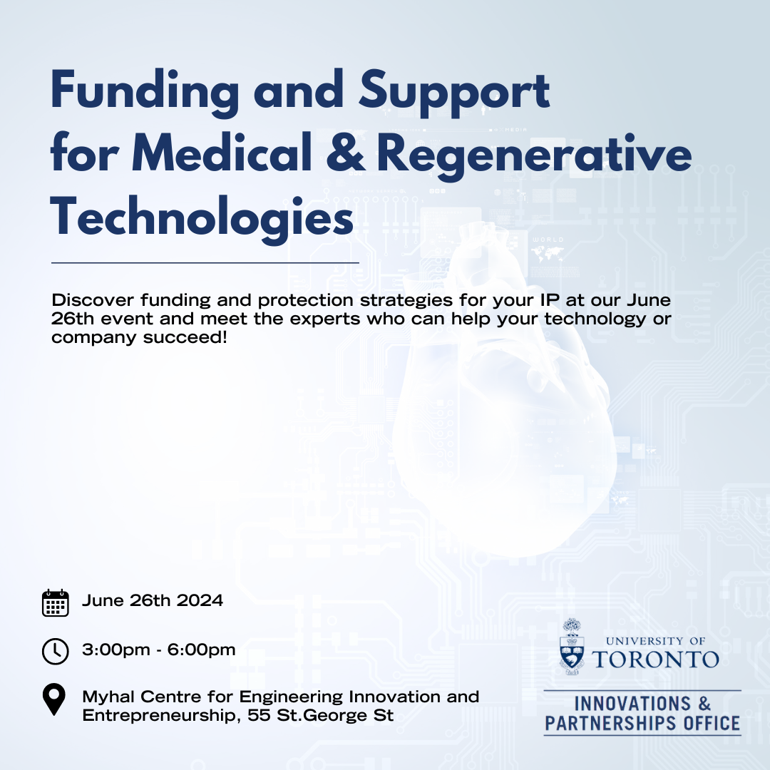 IPON Event: Funding and Support for Commercializing Medical and Regenerative Technologies